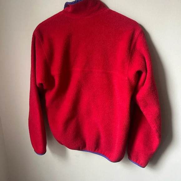 Vintage 80s Made in USA Red Synchilla Patagonia Fleece, size medium - Picture 4 of 11